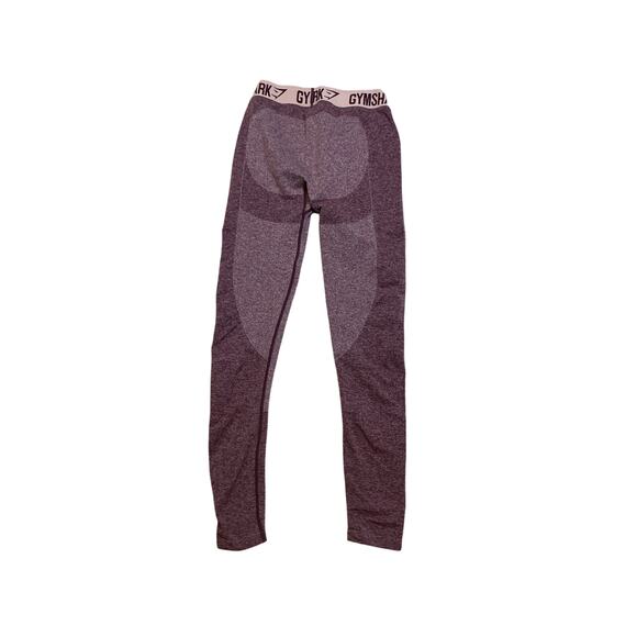 GYMSHARK Flex Long Sleeve Crop Top/Legging Set Bundle Dark Ruby Purple Women's M - Picture 13 of 16